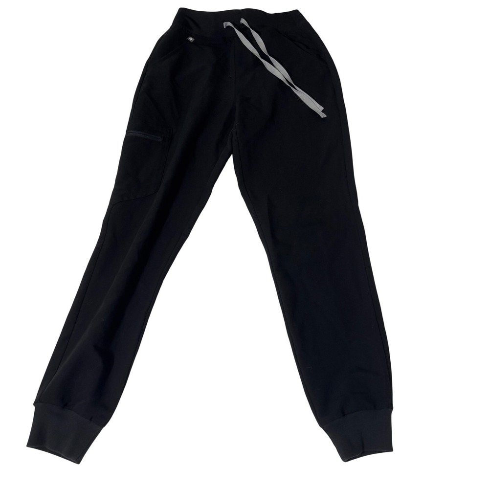 FIGS Zamora High Waisted Jogger Scrub Pants Black XS